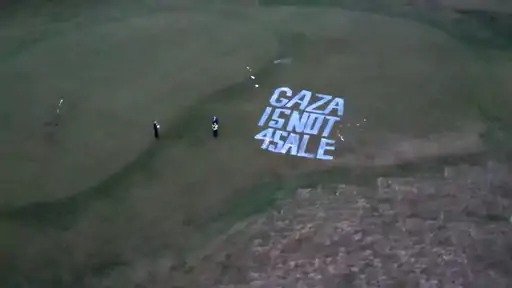 Palestinian supporters vandalize Trumps golf course 