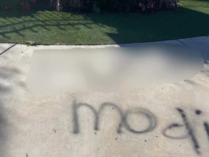 Temple vandalized in California, USA, anti-Hindu slogans written