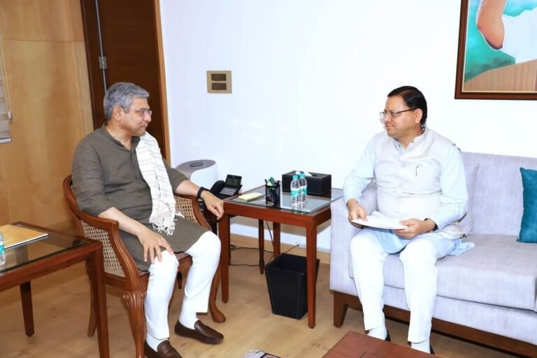 CM Dhami Meet railway minister: