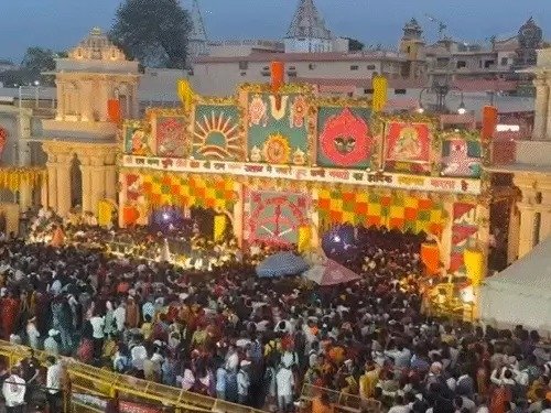 Ramnavami ramlalla sunlight tik ceremony ayodhya