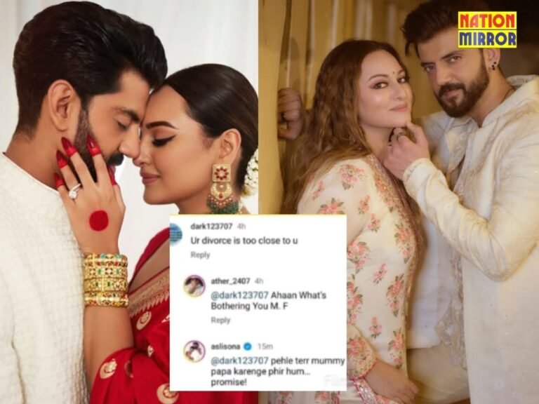 Sonakshi Reacts fan's Comment