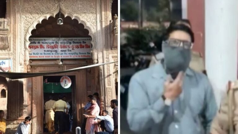  banke bihari temple donation box theft vrindavan caught cctv