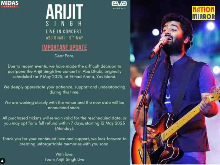 Arijit Singh Concert Cancelled