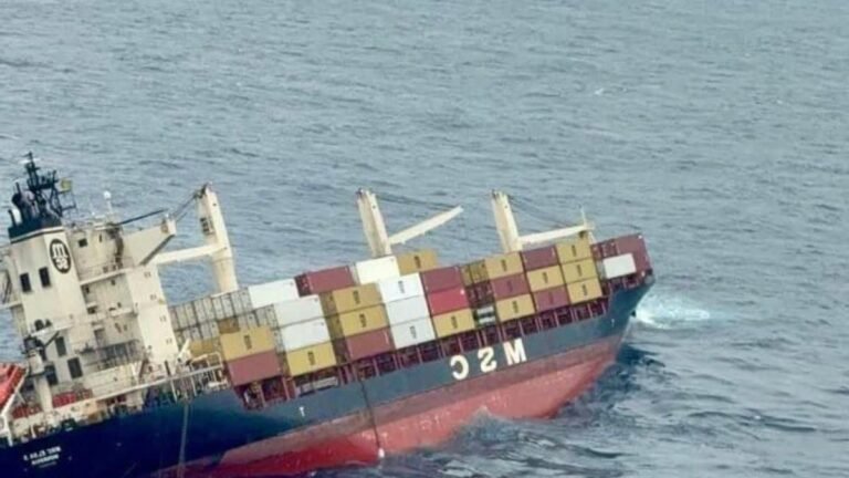 Cargo Ship Capsizes Near Kerala Coast, Fuel Spill Threatens Environment