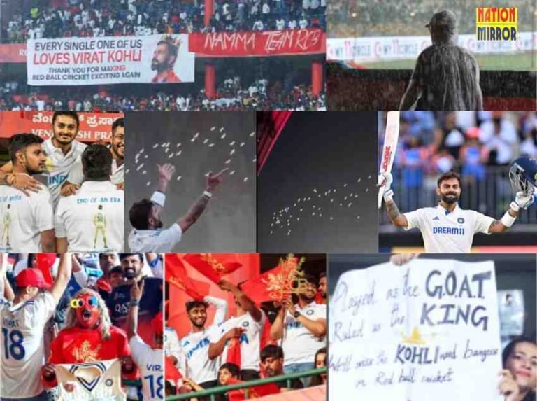 Fans Tribute To Virat Test Retirment