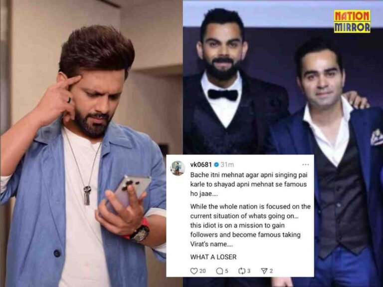 Rahul Vaidya Criticized Virat