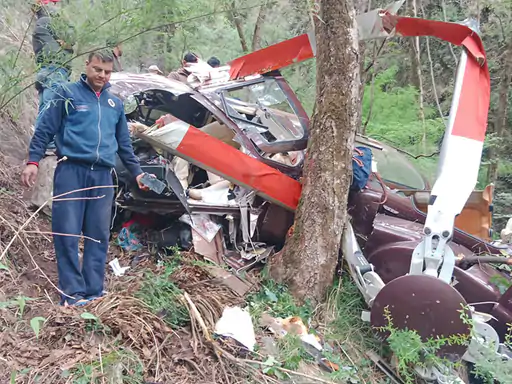Tragedy in Uttarkashi Helicopter Crash 5 Dead, 2 Critical