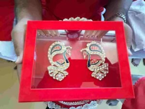 5,31,000 रुपये की कीमत के सुवर्ण कुंडल भेंट किए