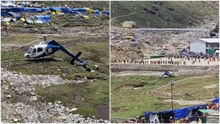 kedarnath aiims helicopter crash landing news 