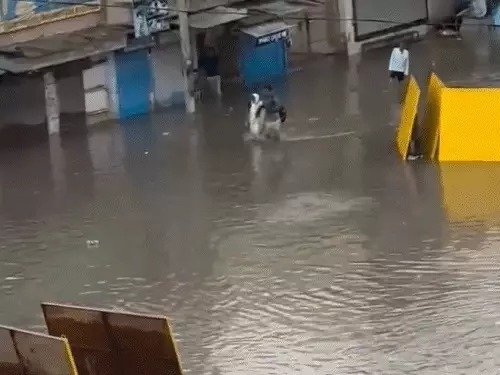 राजस्थान में बिजली गिरने से बच्ची की मौत: 26 राज्यों में तूफान और बारिश की चेतावनी मौसम विभाग (आईएमडी) ने देश के 26 राज्यों में आंधी-तूफान और भारी बारिश की चेतावनी जारी की है। राजस्थान के पश्चिमी भाग में ऑरेंज अलर्ट और पूर्वी भाग में येलो अलर्ट जारी किया गया है। इस बीच, राजस्थान के जयपुर में बिजली गिरने से एक 5 साल की बच्ची की मौत हो गई। राजस्थान में मौसमी संकट राजस्थान के सीकर में रविवार दोपहर भारी बारिश हुई, जिससे कई इलाकों में घुटनों तक पानी भर गया। जयपुर मौसम केंद्र ने 5 मई को 11 जिलों में ऑरेंज अलर्ट और शेष जिलों में येलो अलर्ट जारी किया है। जयपुर के गोविंदगढ़ कस्बे के सिंगोड कला गांव में रविवार शाम को बिजली गिरने से 5 साल की बच्ची की मौत हो गई। उत्तर प्रदेश और मध्य प्रदेश में भारी बारिश आईएमडी ने उत्तर प्रदेश और बिहार के लिए ओलावृष्टि की चेतावनी जारी की है। उत्तर प्रदेश के 10 जिलों में भारी बारिश और ओलावृष्टि हुई। मध्य प्रदेश में भी तूफान के साथ भारी बारिश हुई, जिससे छतरपुर में मोबाइल टावर गिर गया। भोपाल, इंदौर, उज्जैन, देवास और खंडवा में भी भारी बारिश और ओलावृष्टि हुई। उत्तराखंड में बाढ़ का खतरा उत्तराखंड के देहरादून में बादल फटने से सोंग नदी में बाढ़ आ गई। इस दौरान कई पर्यटक फंस गए, लेकिन सभी को सुरक्षित निकाल लिया गया। इसके अलावा, ऋषिकेश के पास चारधाम यात्रा मार्ग पर मलबा गिरने से सड़क कुछ देर के लिए बंद रही। हरियाणा में भारी बारिश रविवार देर रात तक हरियाणा के 12 जिलों में भारी बारिश हुई। इनमें अंबाला, जींद, कैथल, करनाल, कुरूक्षेत्र, पानीपत, यमुनानगर, रोहतक, सिरसा, फतेहाबाद, सोनीपत और नूंह शामिल हैं। पानीपत और यमुनानगर में ओले भी गिरे। अधिकांश जिलों में आंधी के साथ भारी बारिश की संभावना है। मौसम विभाग की चेतावनी मौसम विभाग ने यूपी के 33 जिलों में 60 से 70 किलोमीटर प्रति घंटे की रफ्तार से हवाएं चलने का ऑरेंज अलर्ट जारी किया है। साथ ही, 58 जिलों में आंधी, भारी बारिश और बिजली गिरने की चेतावनी जारी की गई है। इस दौरान कुछ स्थानों पर ओलावृष्टि की भी संभावना है। निष्कर्ष मौसम विभाग की चेतावनी के अनुसार, 7-8 मई तक मध्य और उत्तर भारत में मौसम ऐसा ही रहने का अनुमान है। लोगों को सावधान रहने और आवश्यक उपाय लेने की सलाह दी गई है। राजस्थान में बिजली गिरने से हुई दुर्घटना एक चेतावनी है कि मौसमी बदलाव से कैसे निपटा जाए।