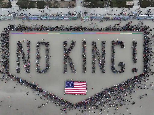 no kings rally trump parade shooting 2025