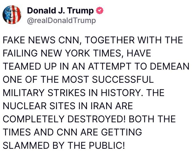 us attack on iran nuclear sites trump denies damage report