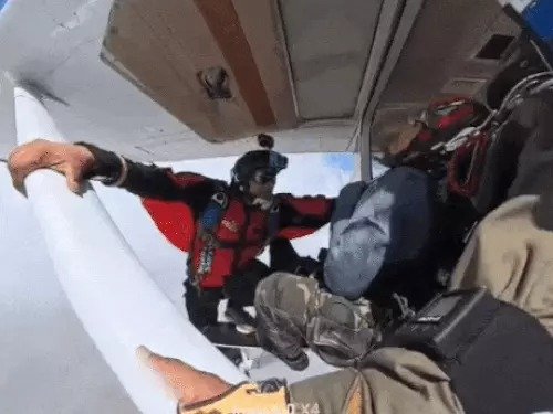  80 year old woman skydiving haryana world record son gift 