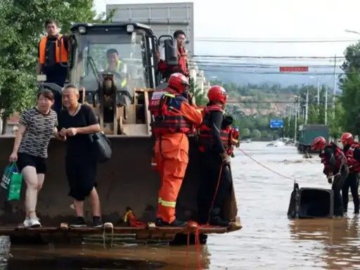 China Floods And Landslides Kill 34, Over 80,000 Evacuated In Beijing