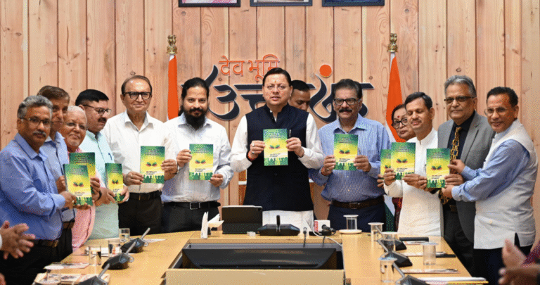 CM Dhami releases book on student welfare: