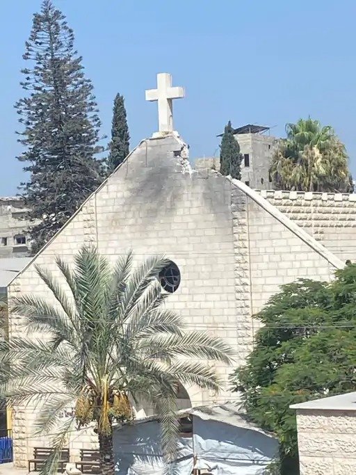  gaza catholic church israel shelling 2025