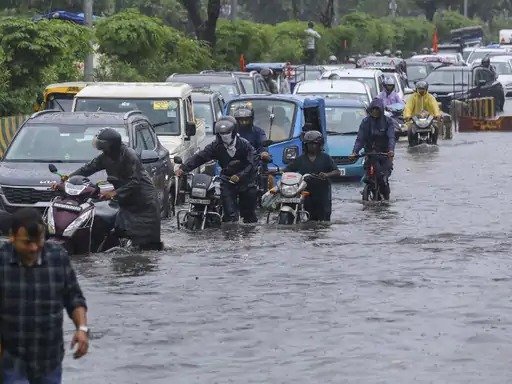 imd heavy rain alert delhi ncr mp up haryana rajasthan gujarat 24 july