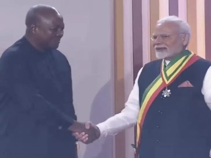   pm modi ghana highest award digital defence mou