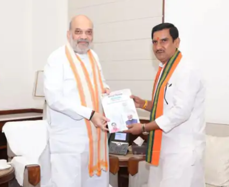 अमित शाह से मिले तोखन साहू