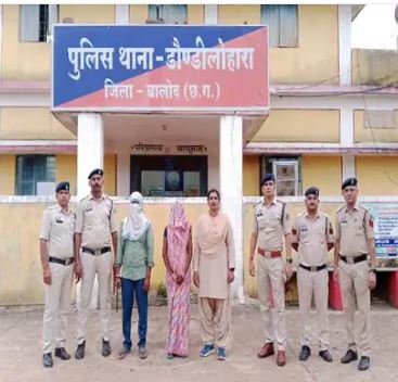 पुलिस हिरासत में आरोपी