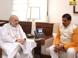 मुख्यमंत्री मोहन यादव और गृह मंत्री अमित शाह के बीच हुई मुलाकात