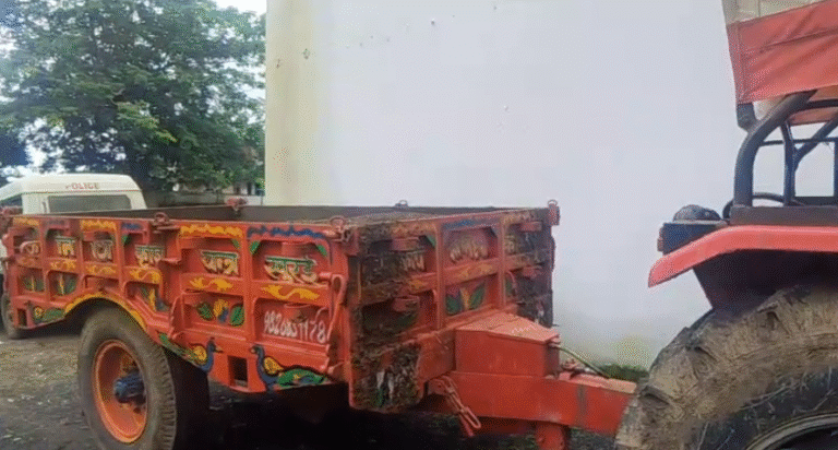 Illegal sand mining in Haidergarh: