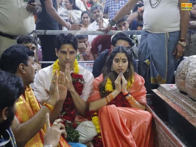 Sidharth Jhanvi Mahakal Visit