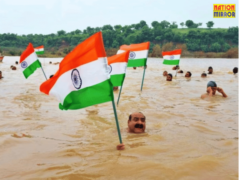 Narmada Tricolor Flag Eve