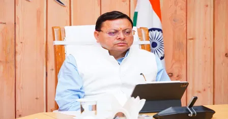 CM Dhami disaster management construction ban: