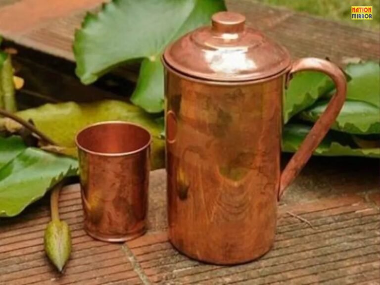 Drinking Water in Copper Vessel