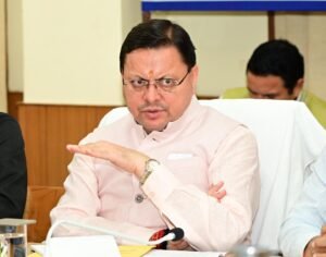 काठगोदाम में सीएम धामी की उच्च स्तरीय बैठक