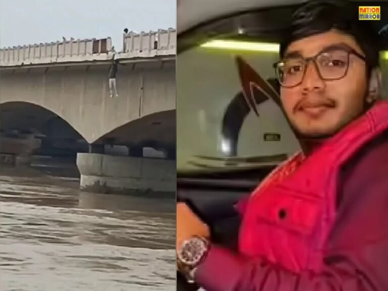 Student jumps into Yamuna River
