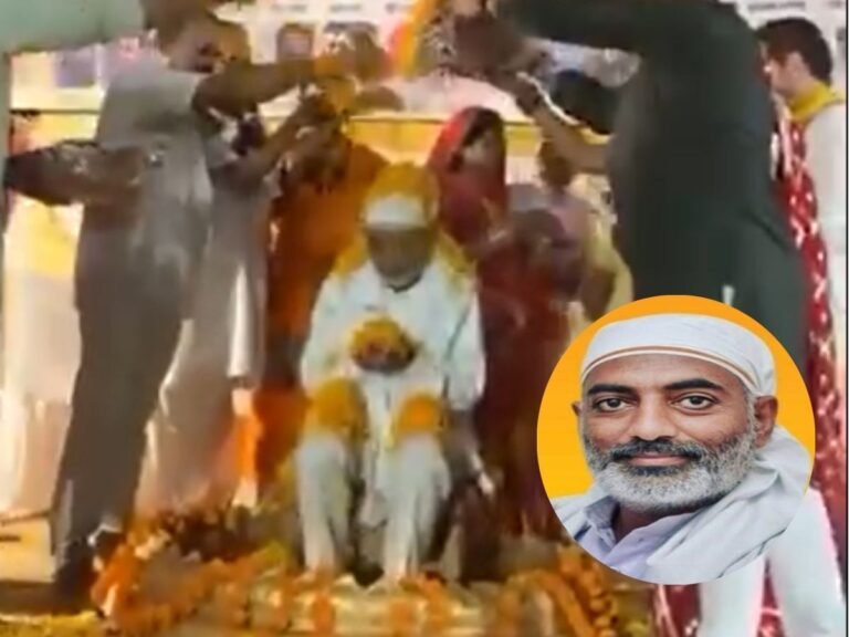 BJP MP flower shower