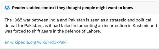 Pakistan PM Shehbaz Sharif X Social Media Response 1965 War India Strategic Failure 