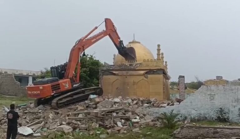 Dwarka bulldozer action Bhimrana