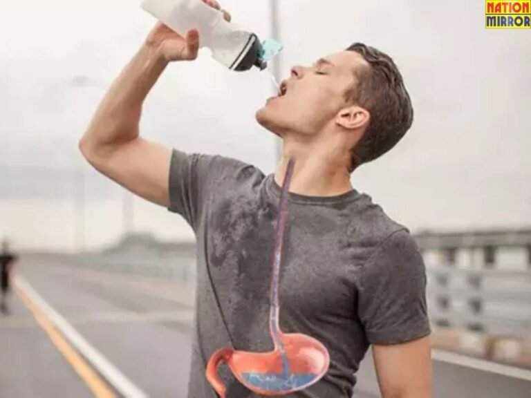 Standing While Drinking Water