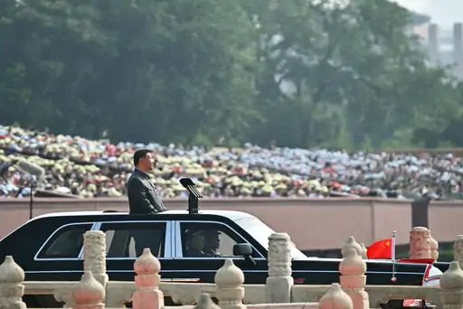 china victory day parade missiles xi jinping speech russia north korea pakistan