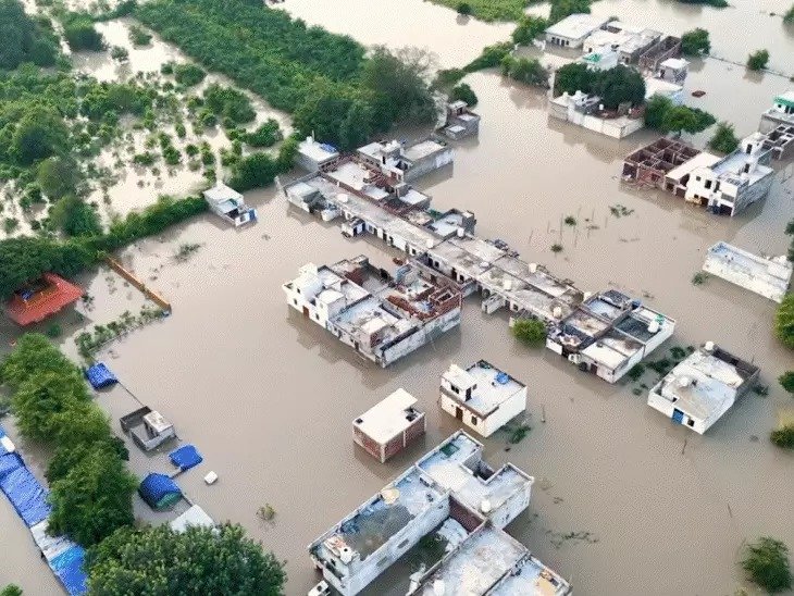 rajasthan rain record landslide kullu ahmedabad electric death up flood 2025