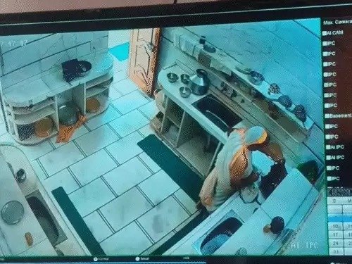 red fort golden kalash theft 1 crore jain event om birla cctv footage