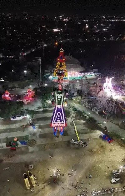 worlds-tallest-rafan-kota-221-feet-record-dussehra-2025 