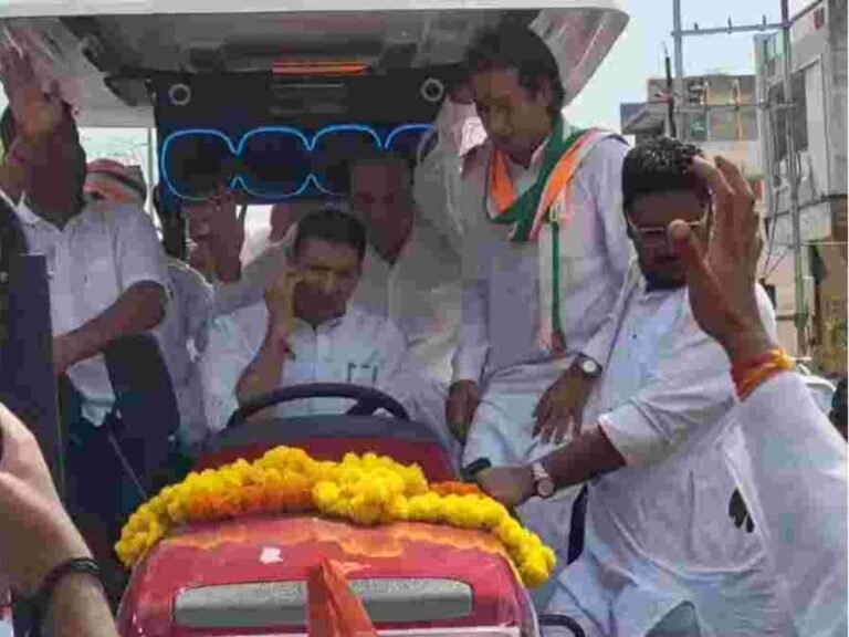 Jitu Patwari attacks Jyotiraditya Scindia in Shivpuri farmer rally