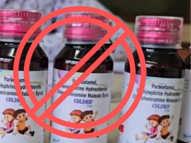Toxic cough syrup for children