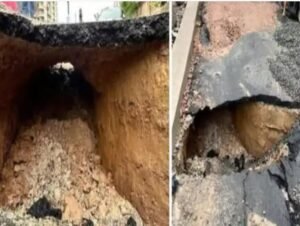 Gwalior road collapse