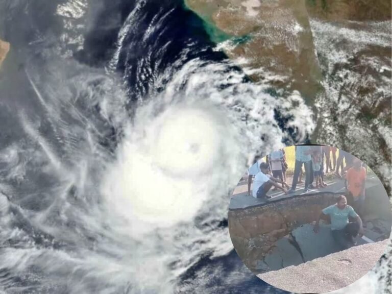 Cyclone Montha impact Kondagaon bridge collapse