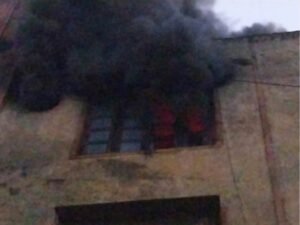 सांसदों के फ्लैट में भीषण आग