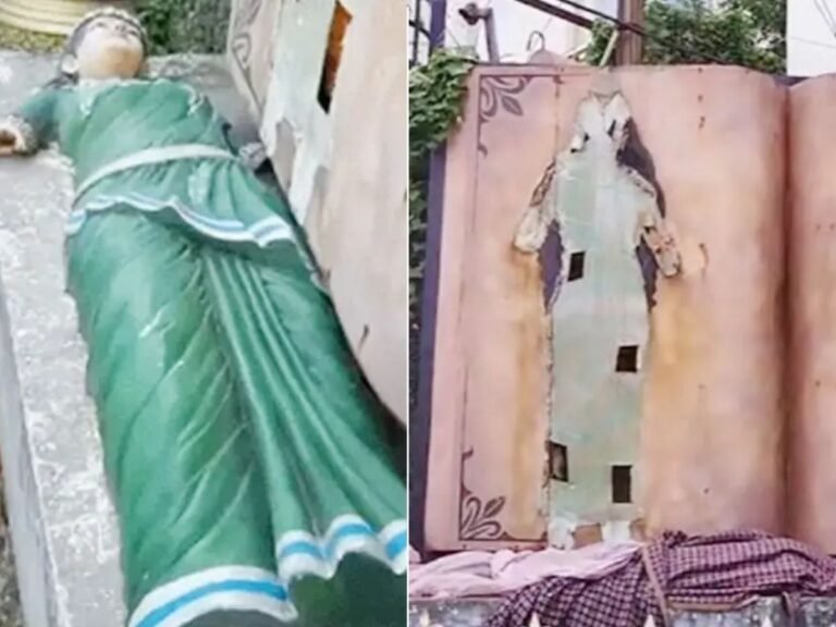 Chhattisgarh Mahtari Statue Vandalism