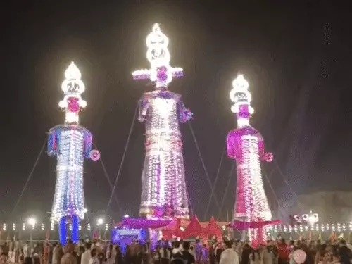 dussehra 2025 celebration kota tallest ravana patna ravana rain
