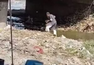 नाले से भरा पानी