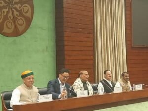 राजनाथ सिंह,JP नड्डा, किरेन रीजीजू, अर्जुन राम मेघवाल शामिल