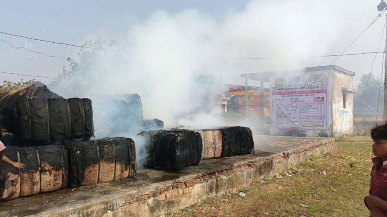 paddy procurement fire incident